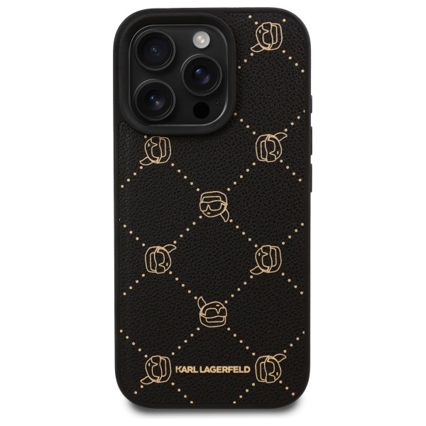 Husa pentru iPhone 16 Pro Max Leather MagSafe, Karl Lagerfeld - Negru - 2 | YEO