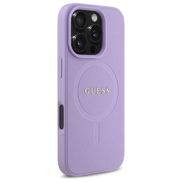 Husa pentru iPhone 16 Pro Max Saffiano MagSafe, Guess - Mov - 2 | YEO
