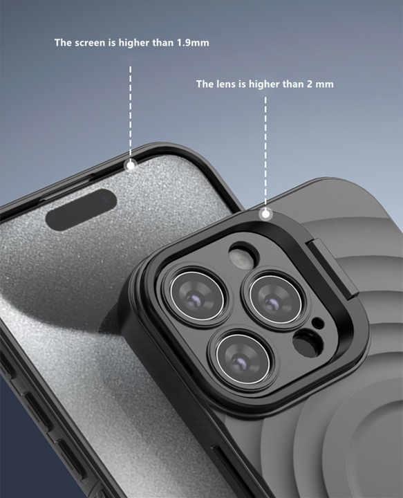 Husa pentru iPhone 16 Pro Max, SKYDDAR, Pulse Case Magsafe din Silicon, Negru - 1 | YEO