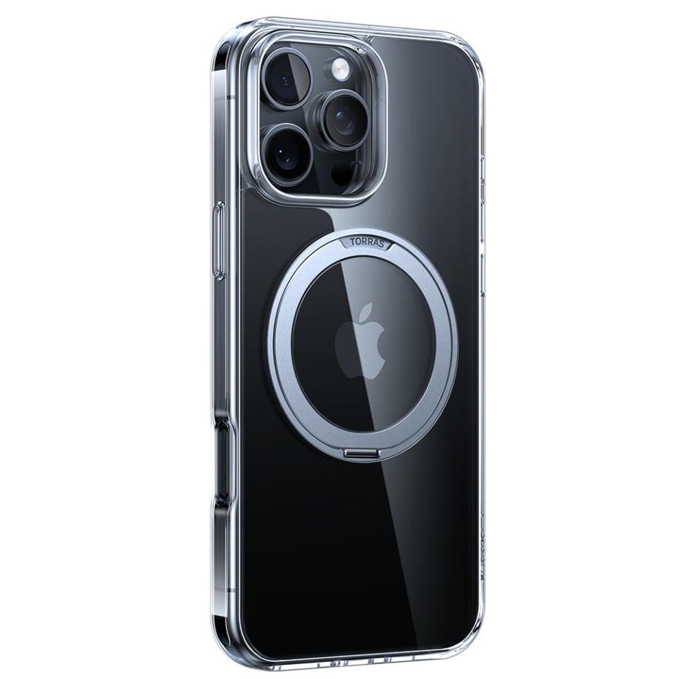 Husa pentru iPhone 16 Pro Max, Torras Ostand Pro MagSafe, Transparenta - 3 | YEO
