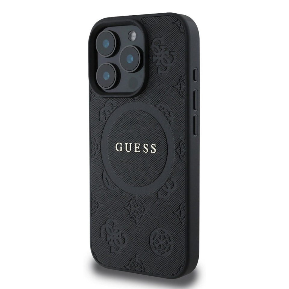 Husa pentru iPhone 16 Pro Saffiano MagSafe, Guess - Negru - 2 | YEO