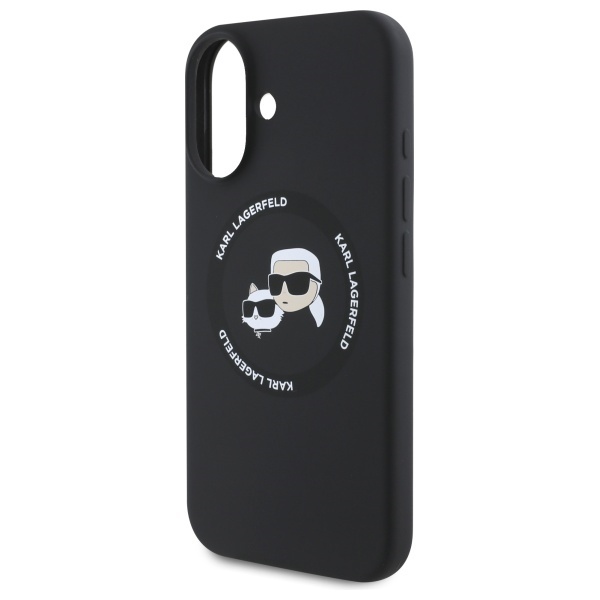 Husa pentru iPhone 16, Silicone MagSafe, Karl Lagerfeld - Negru - 3 | YEO