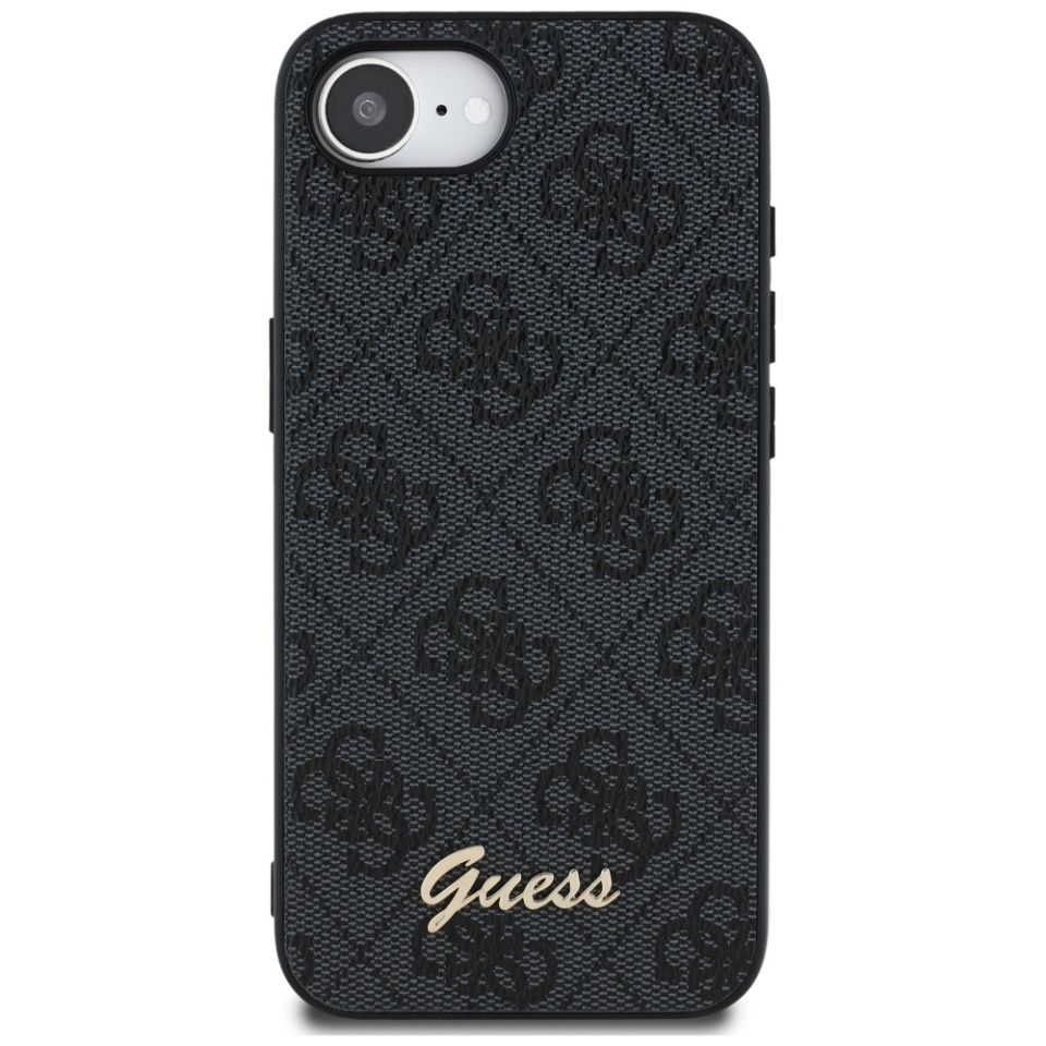 Husa pentru iPhone 16e, Guess, Hardcase 4G Charm, Negru - 1 | YEO