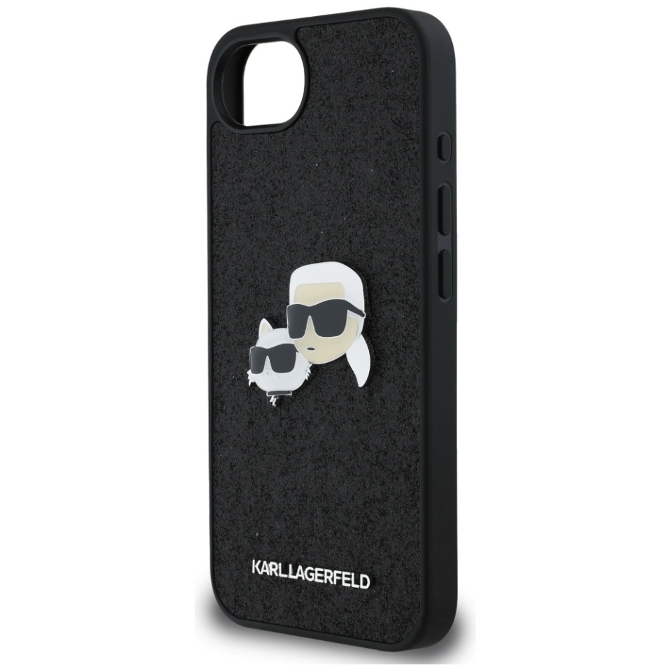 Husa pentru iPhone 16e, Hardcase Glitter, Karl Lagerfeld, Albastru - 3 | YEO