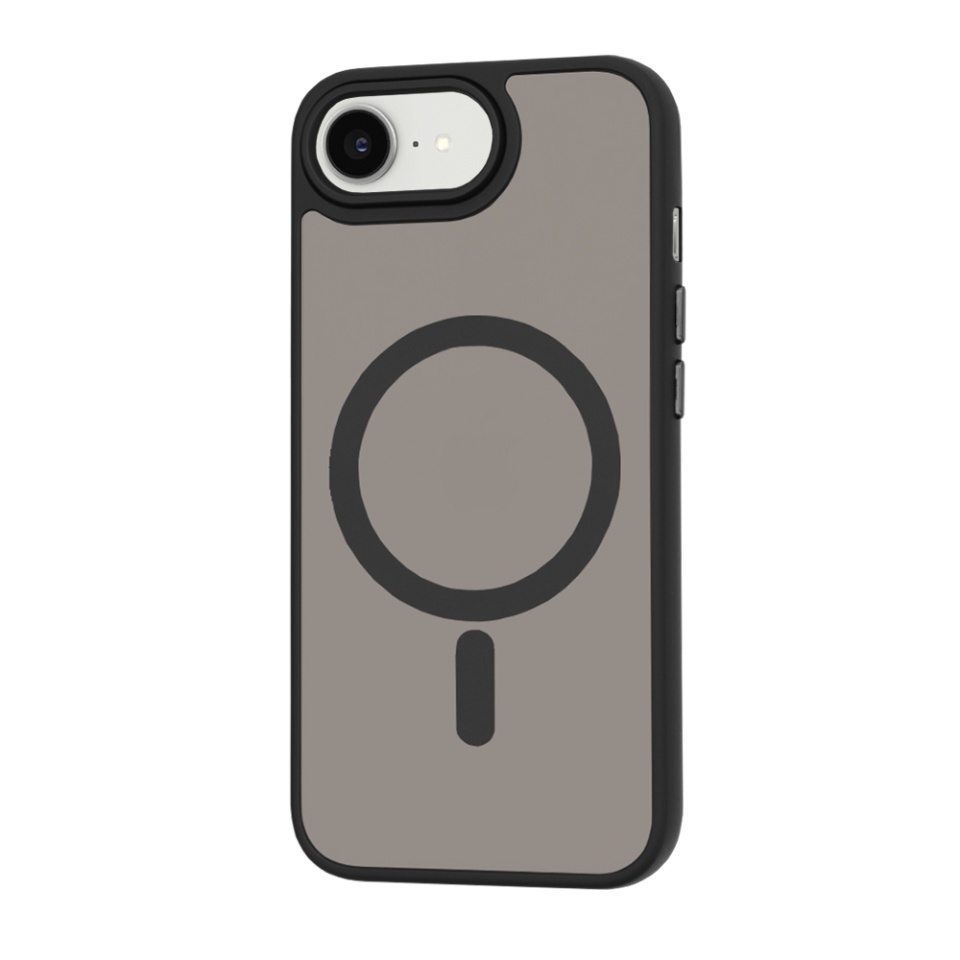 Husa pentru iPhone 16e, SKYDDAR INNOVATION, Frosted MagSafe, Antisoc, set cu sticker, Negru - 2 | YEO