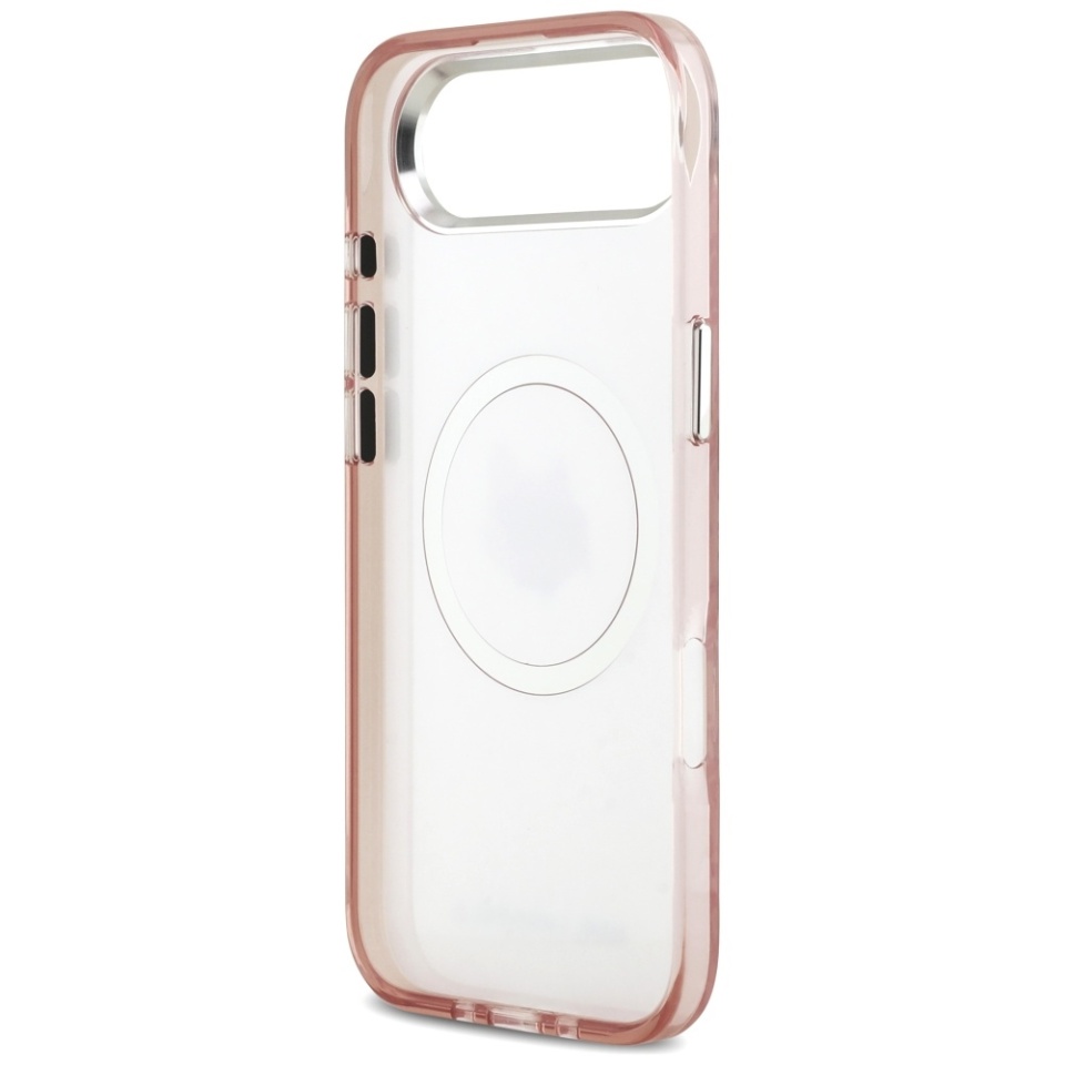 Husa pentru iPhone 17 Air, IML Glitter K&C Heads Logo MagSafe, Clear Mono Karl&Choupette - 3 | YEO