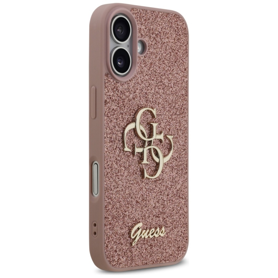 Husa pentru iPhone 17, Glitter Fixed Big 4G, Protectie Slim, Guess, Roz - 3 | YEO
