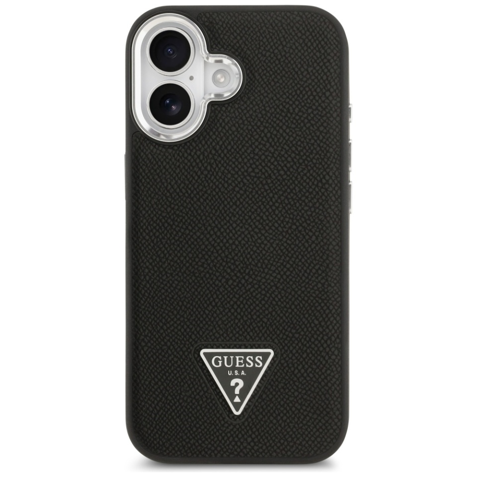 Husa pentru iPhone 17, Grained Triangle, Guess, Negru - 2 | YEO