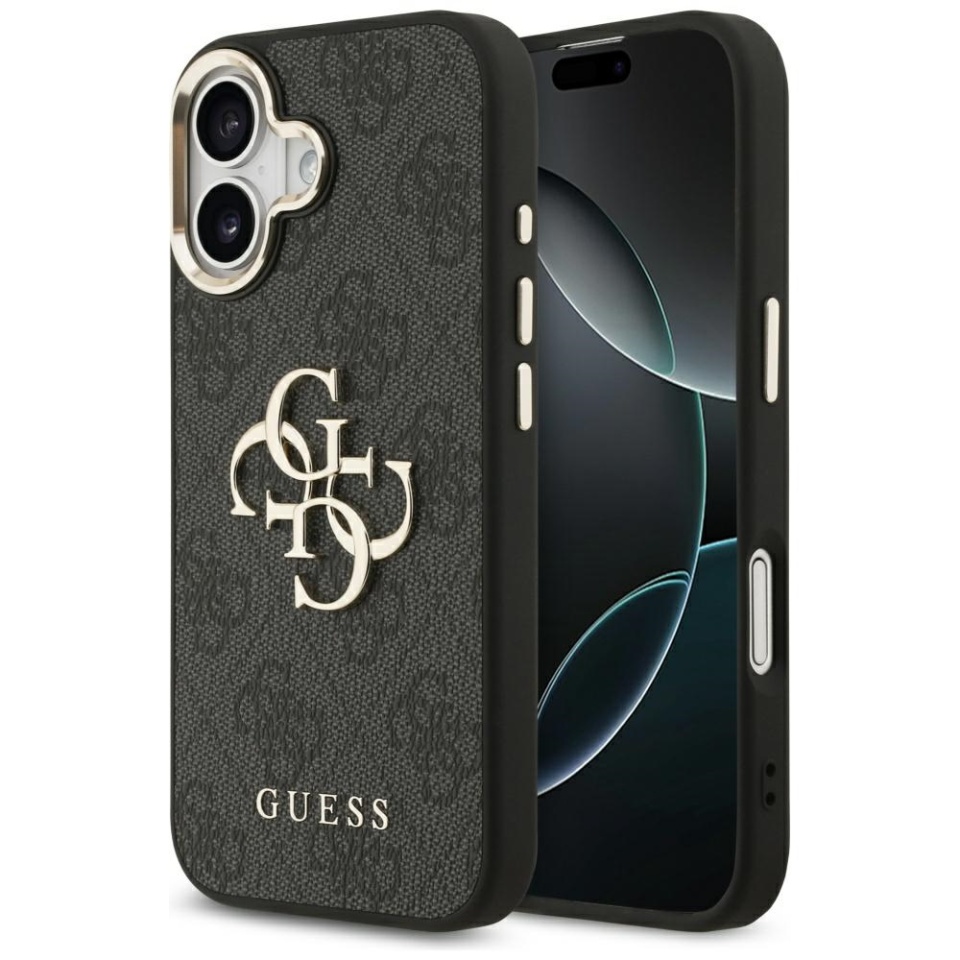 Husa pentru iPhone 17, Guess Hardcase Guess Big 4G Classic Logo, Protectie Slim, Compatibila, Negru