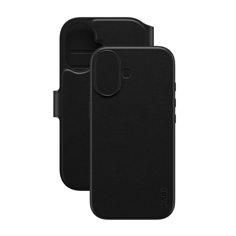 Husa pentru iPhone 17, PanzerGlass, CARE Feature MagSafe Case Tango Two-in-One Wallet, Tip Carte Detasabila 2in1 cu Portofel si Prindere Magnetica, Piele Ecologica, Antisoc, Negru - 1 | YEO