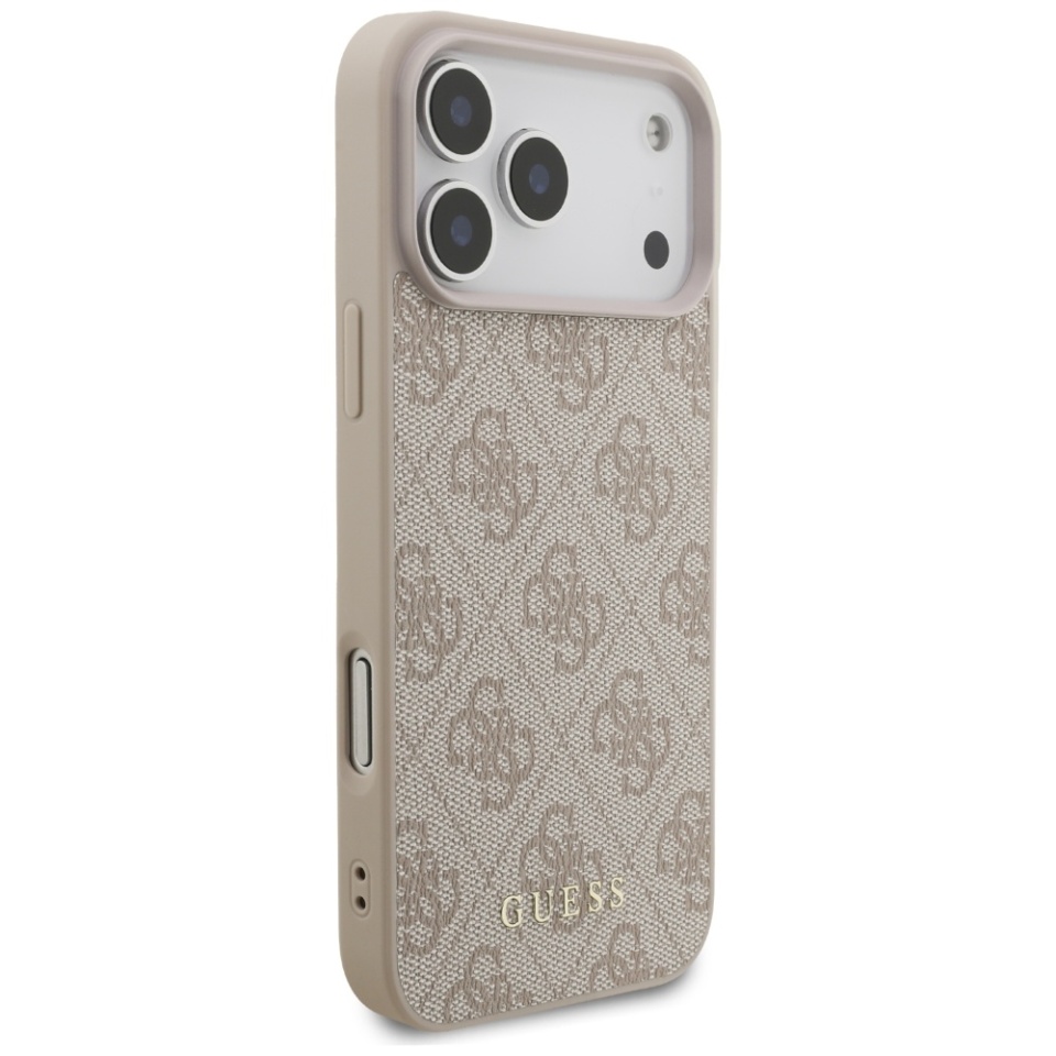 Husa pentru iPhone 17 Pro Max, Guess Hardcase 4G Classic, Roz - 3 | YEO