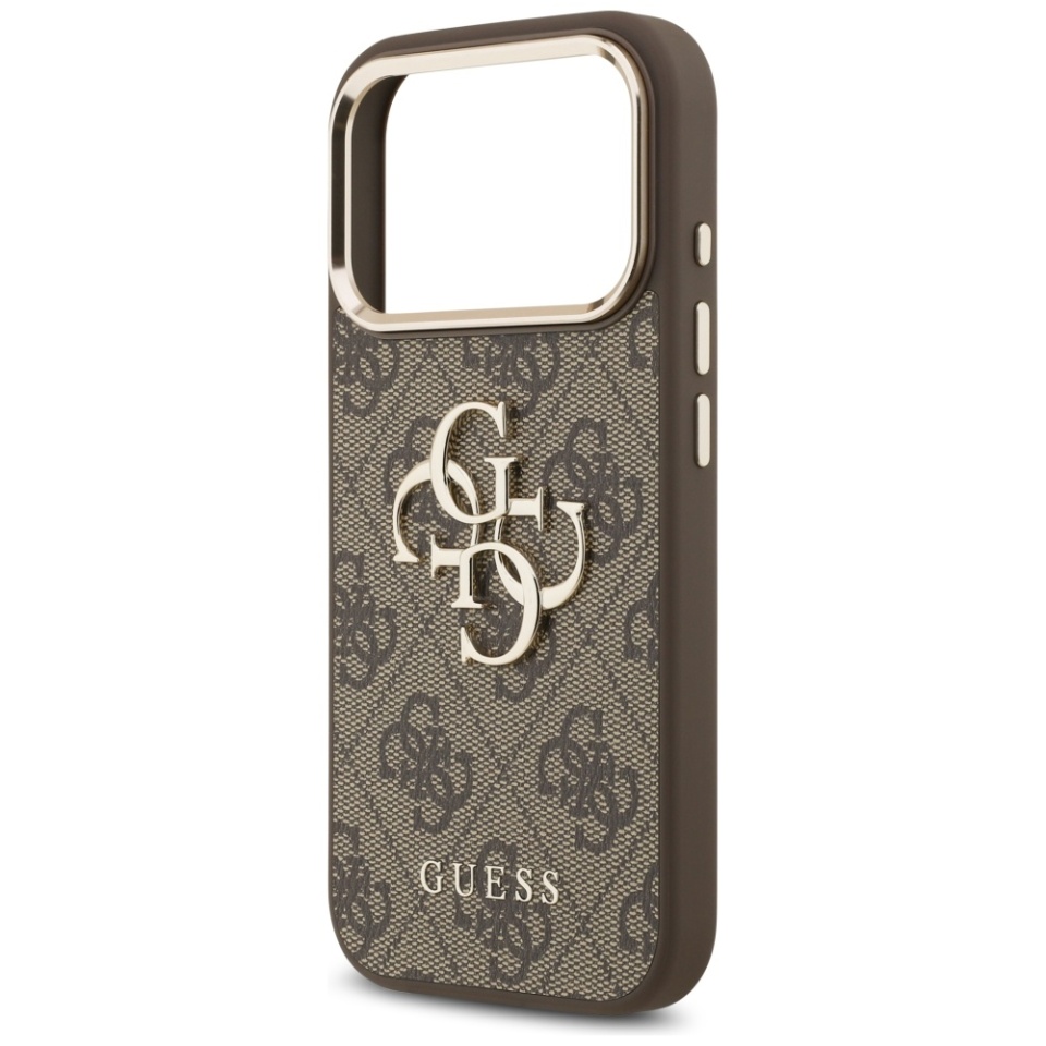 Husa pentru iPhone 17 Pro Max, Guess Hardcase Guess Big 4G Classic Logo, Protectie Slim, Compatibila, Maro - 5
