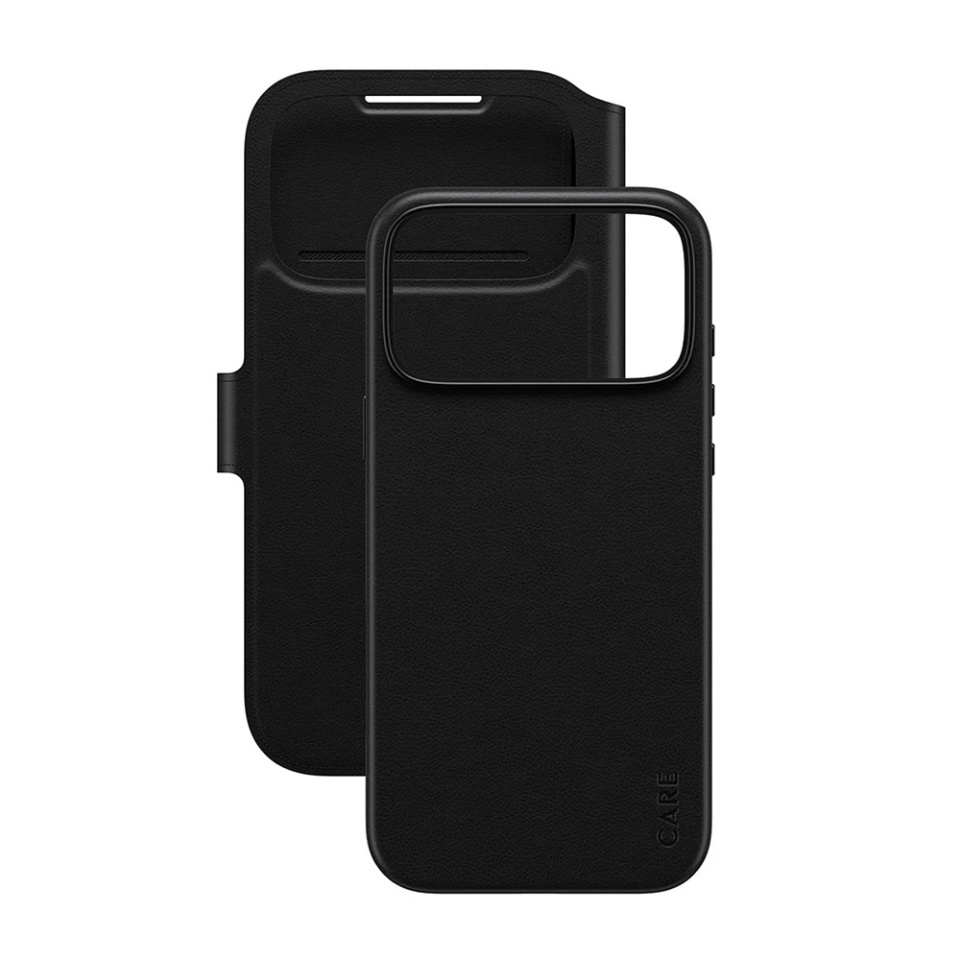 Husa pentru iPhone 17 Pro Max, PanzerGlass, CARE Feature MagSafe Case Tango Two-in-One Wallet, Tip Carte Detasabila 2in1 cu Portofel si Prindere Magnetica, Piele Ecologica, Antisoc, Negru - 1 | YEO