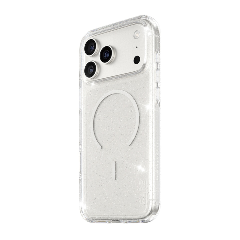 Husa pentru iPhone 17 Pro Max, PanzerGlass, CARE Flagship Urban Explorer Star Lit White MagSafe, Anti-Soc 4.8m, Anti-Ingalbenire, Design Slim, Compatibila MagSafe, Transparenta