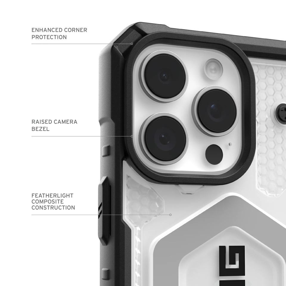 Husa pentru iPhone 17 Pro Max, Pathfinder MagSafe, UAG - Transparenta - 2 | YEO