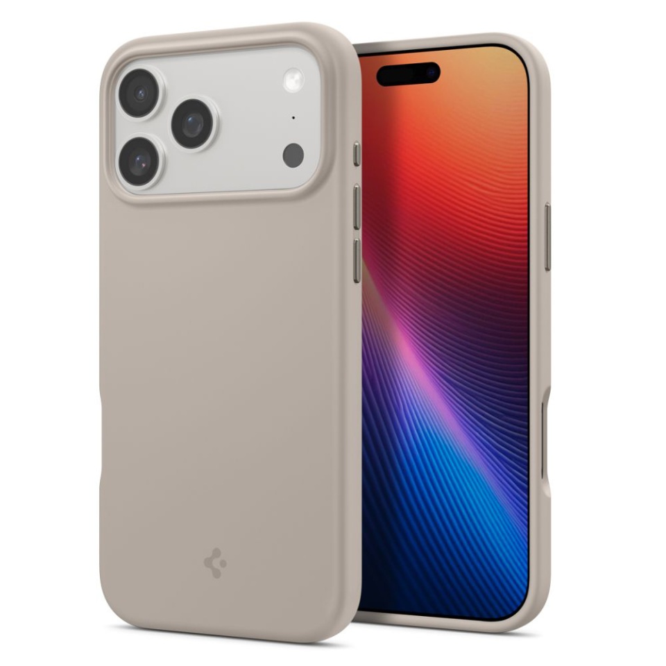 Husa pentru iPhone 17 Pro Max, Spigen Silicone Fit MagSafe, Bej