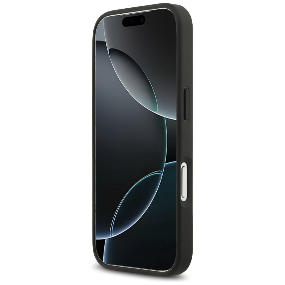 Husa pentru iPhone 17 Pro, Rhinestone Triangle, Guess, Negru - 2 | YEO