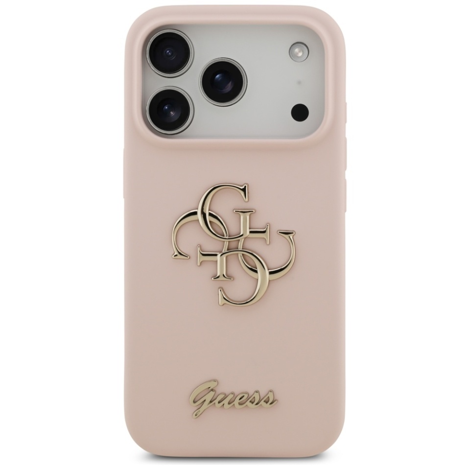 Husa pentru iPhone 17 Pro, Silicone Big 4G Script, Protectie Slim, Roz deschis - 1 | YEO
