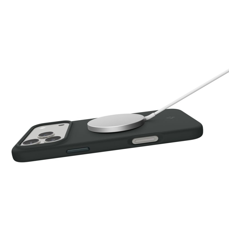 Husa pentru iPhone 17 Pro, Spigen Silicone Fit MagSafe, Verde - 7