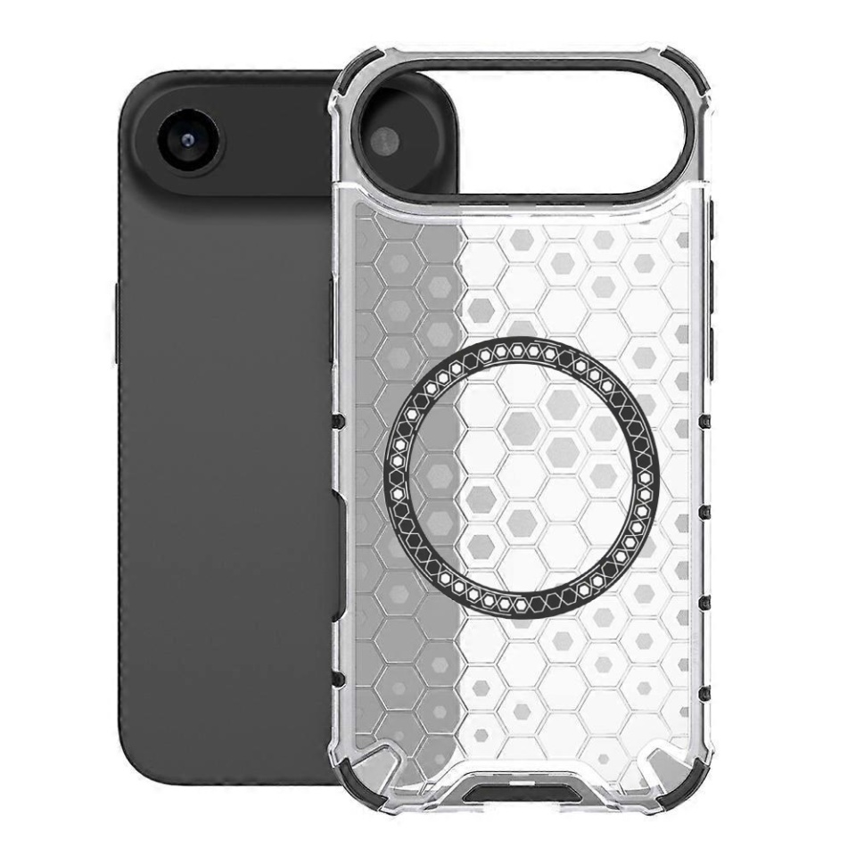 Husa pentru iPhone Air, SKYDDAR INNOVATION, HoneyComb Shield MagSafe, Alb, set cu sticker - 1 | YEO