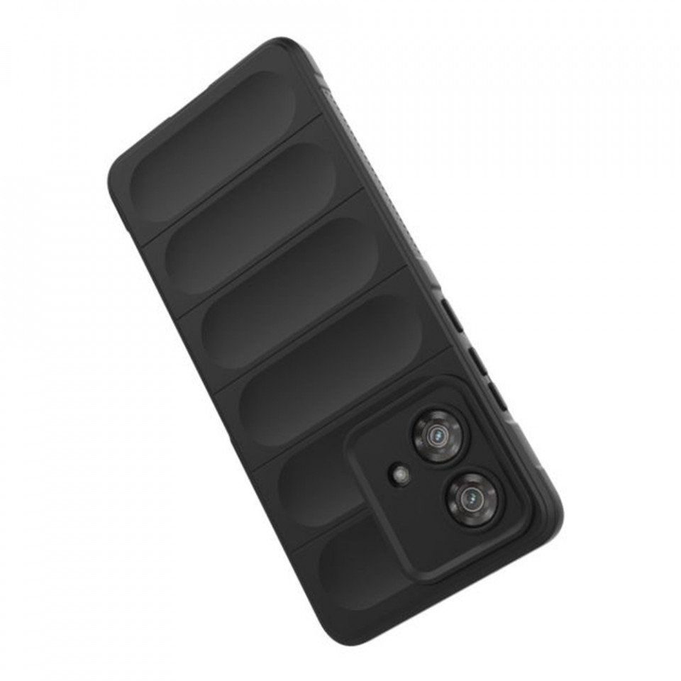 Husa pentru Motorola Edge 40 Neo eleganta, din silicon mat, SKDR Vogue - Negru - 1 | YEO