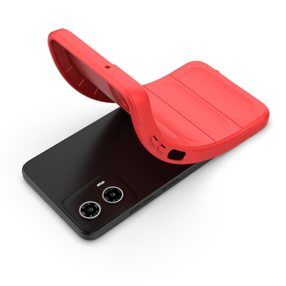 Husa pentru Motorola Edge 50 Fusion eleganta, din silicon mat, SKDR Vogue - Negru - 3 | YEO