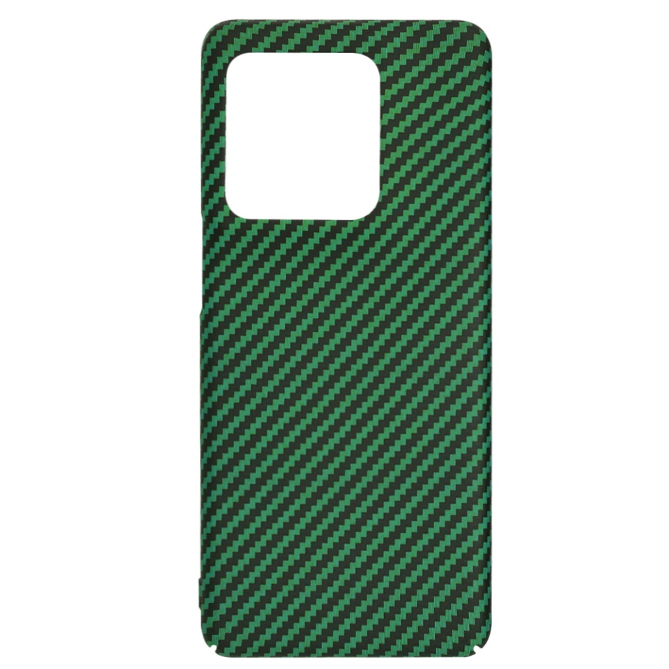 Husa pentru Motorola Edge 50 Ultra, Finisaj Premium cu Textura de Carbon, Design Elegant, SKDR CarbonFlex - Verde - 3 | YEO