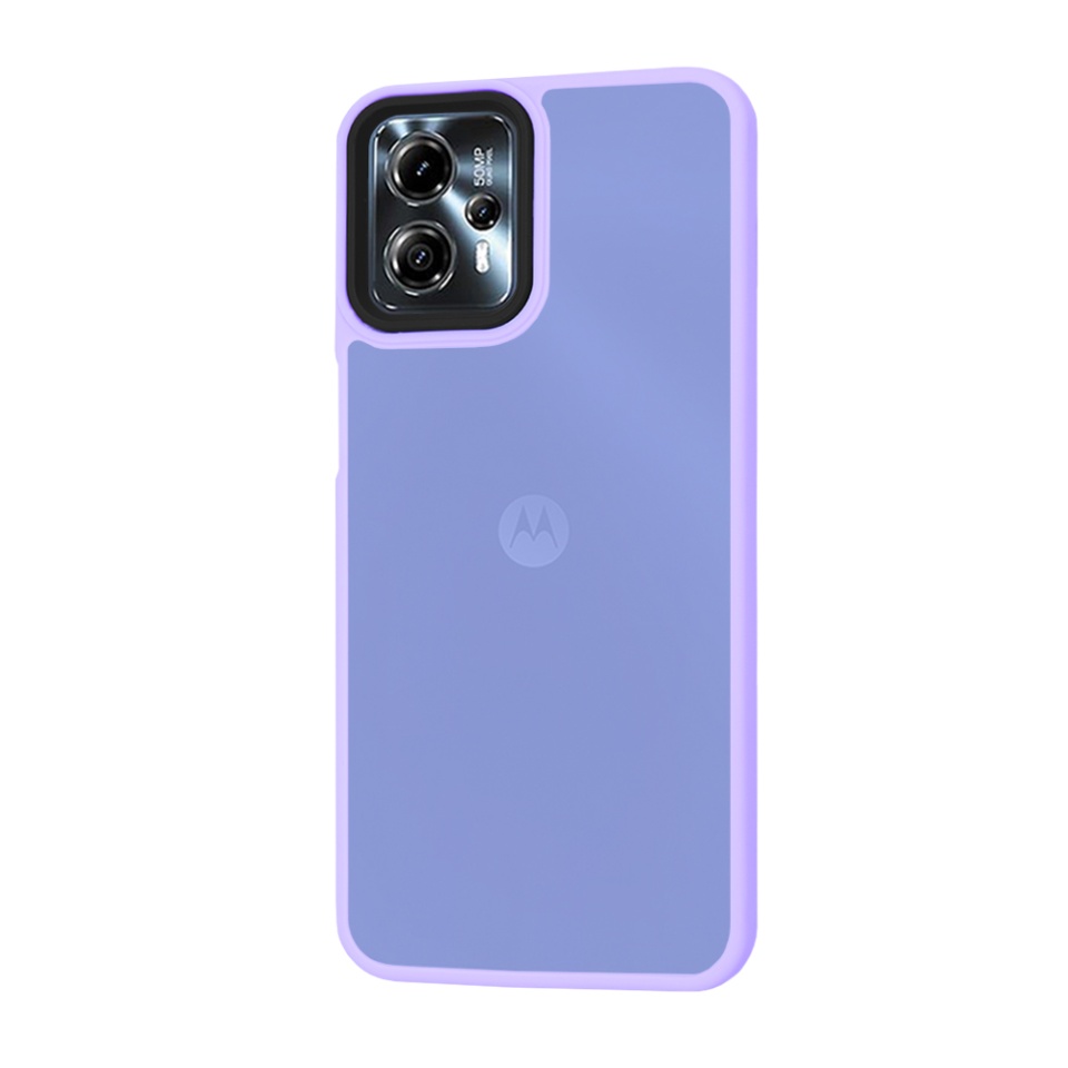 Husa pentru Motorola Moto G23 / Moto G13, ce Absoarbe Cele mai Aspre Socuri, Skyddar Frosted - Mov deschis - 1 | YEO