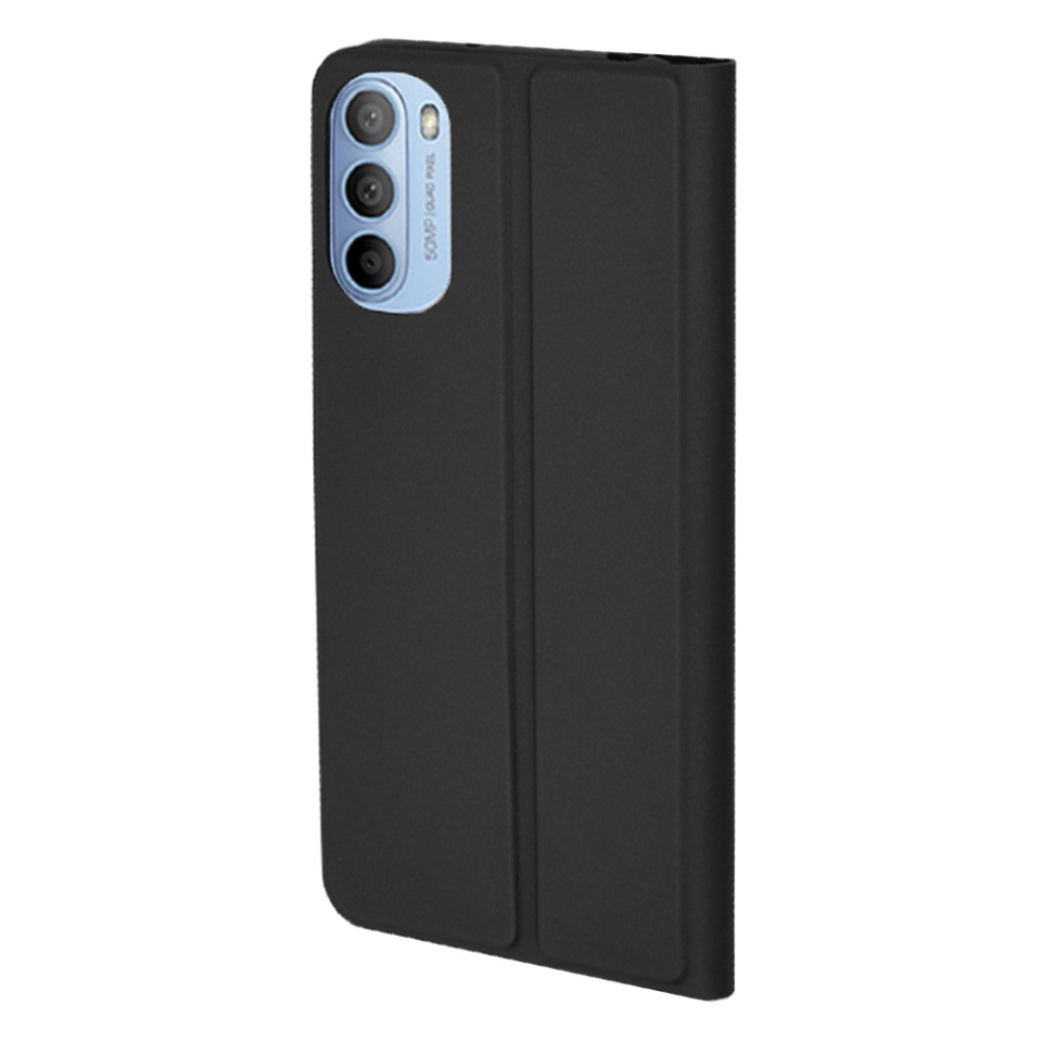 Husa pentru Motorola Moto G31 / Moto G41, SKYDDAR INNOVATION, Magskin Book, tip Carte cu Portofel Interior, set cu sticker, Negru - 2 | YEO