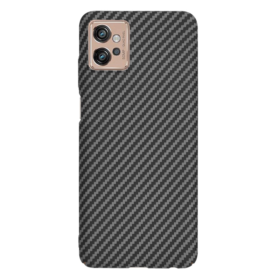 Husa pentru Motorola Moto G32, Finisaj Premium cu Textura de Carbon, Design Elegant, SKDR CarbonFlex - Negru - 2 | YEO