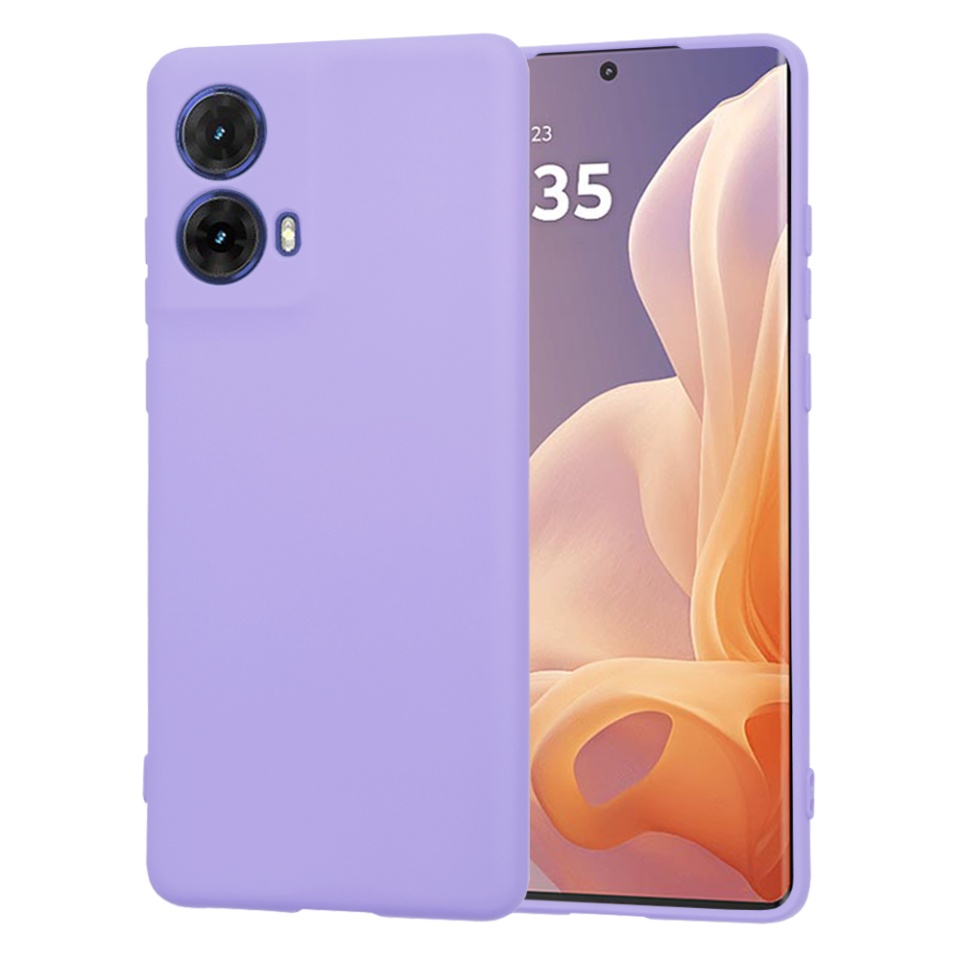 Husa pentru Motorola Moto G85 din Silicon Catifelat, Protectie Premium, Skyddar SoftElegance - Violet