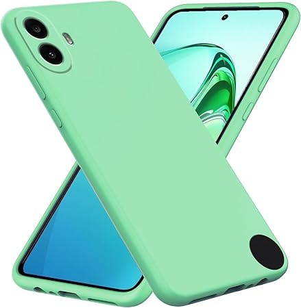 Husa pentru Nothing CMF Phone 1 din Silicon Catifelat, Protectie Premium, Skyddar SoftElegance - Verde deschis