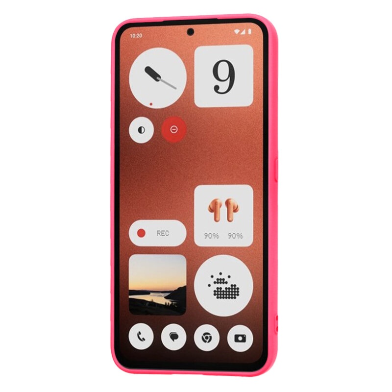 Husa pentru Nothing CMF Phone 1 din Silicon Catifelat, Protectie Premium, Skyddar SoftElegance - Fucsia - 1 | YEO