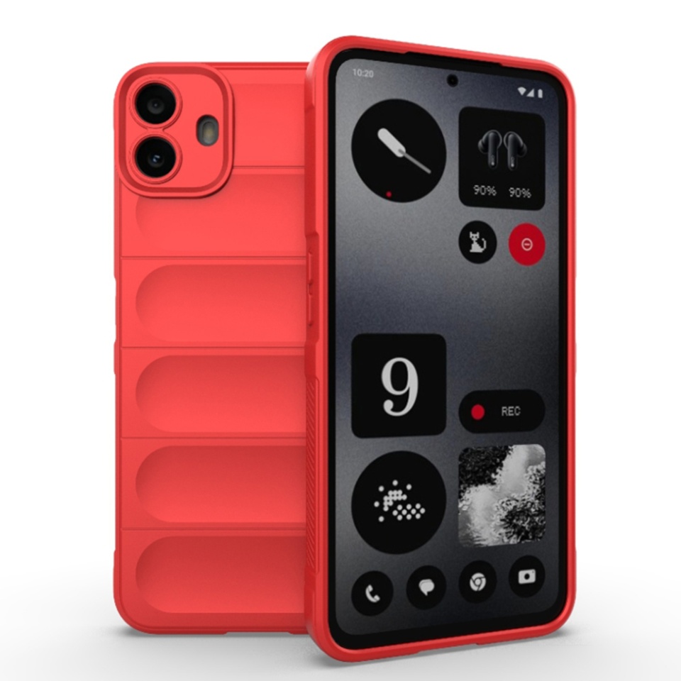 Husa pentru Nothing CMF Phone 1 eleganta, din silicon mat, SKDR Vogue - Rosu