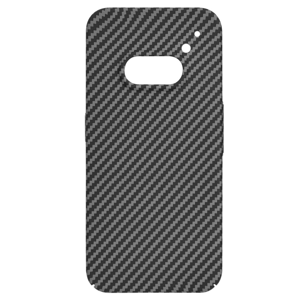 Husa pentru Nothing Phone (2a) / Phone (2a) Plus, Finisaj Premium cu Textura de Carbon, Design Elegant, SKDR CarbonFlex - Negru - 3 | YEO