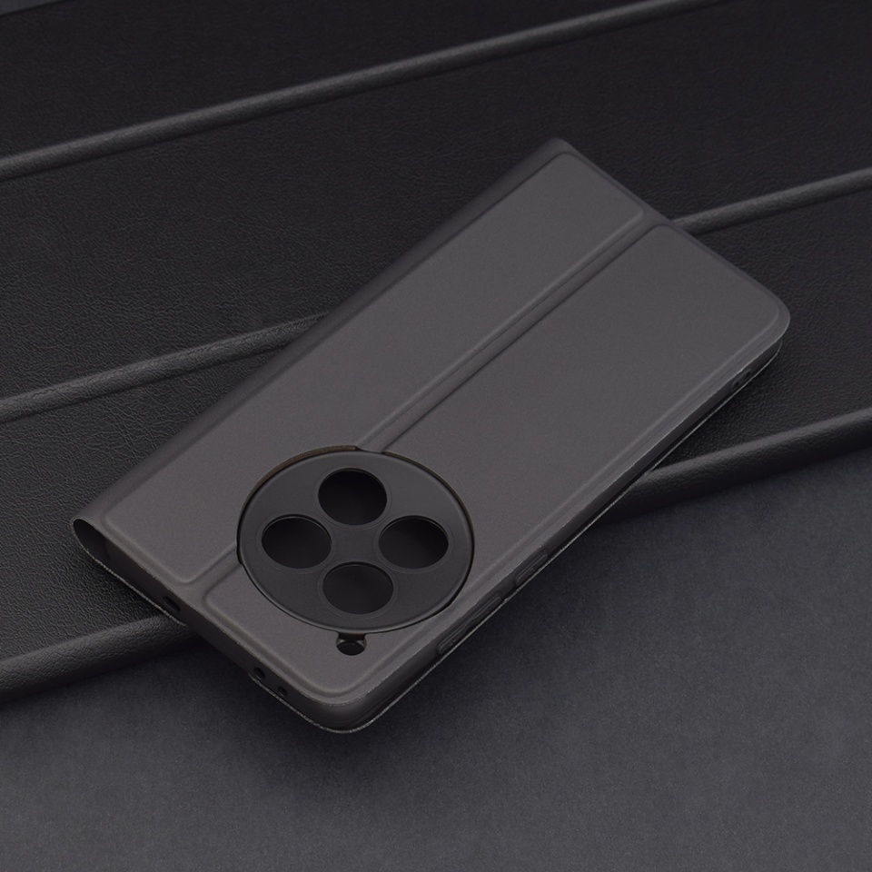 Husa pentru OnePlus 12, SKYDDAR INNOVATION, Magskin Book, tip Carte cu Portofel Interior, set cu sticker, Negru - 3 | YEO