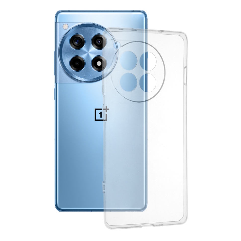 Husa pentru OnePlus 12R din silicon transparent, SKDR ClearGuard - Transparent