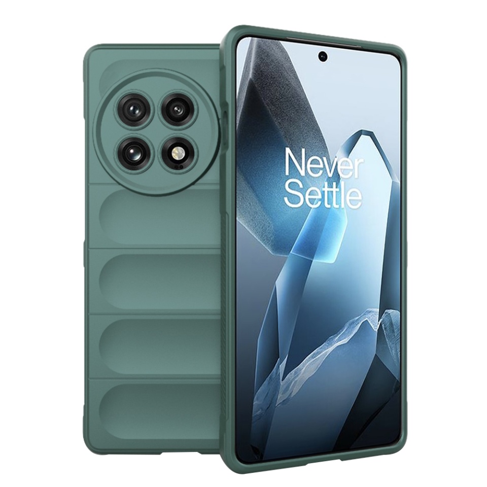 Husa pentru OnePlus 13 eleganta, din silicon mat, SKDR Vogue - Verde