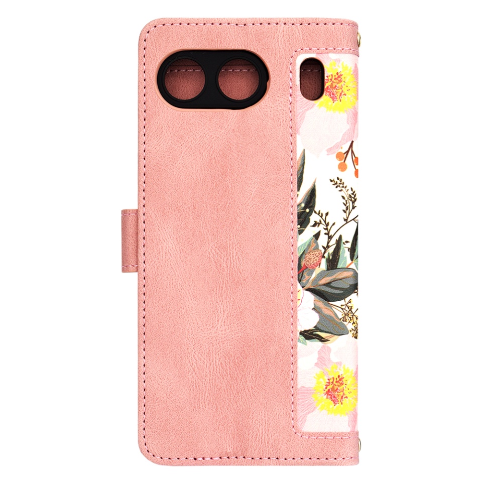 Husa pentru OnePlus Nord 4 din Piele Ecologică cu Design Floral, Protecție 360°, Stand Integrat, Buzunare pentru Carduri, SKDR Floral Wallet - Roz - 2 | YEO