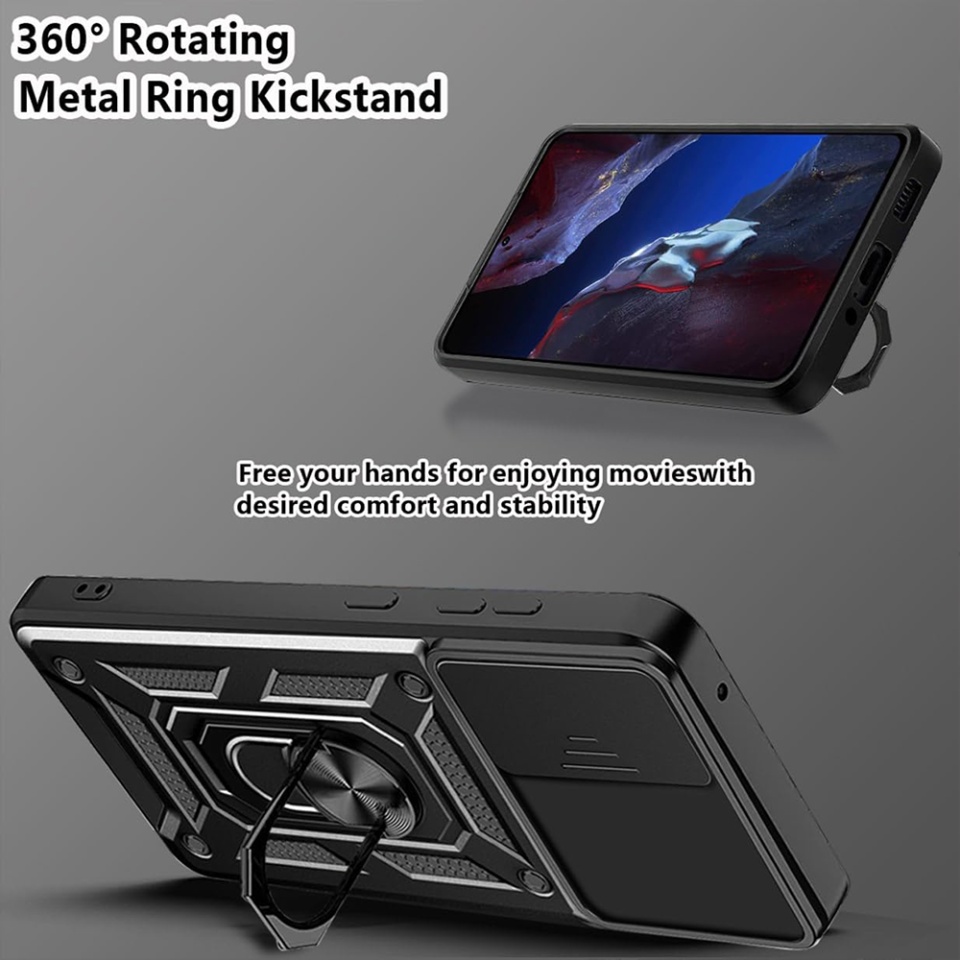 Husa pentru OnePlus Nord 4, SKYDDAR INNOVATION, CamShield, Inel magnetic, set cu sticker, Roz - 2 | YEO