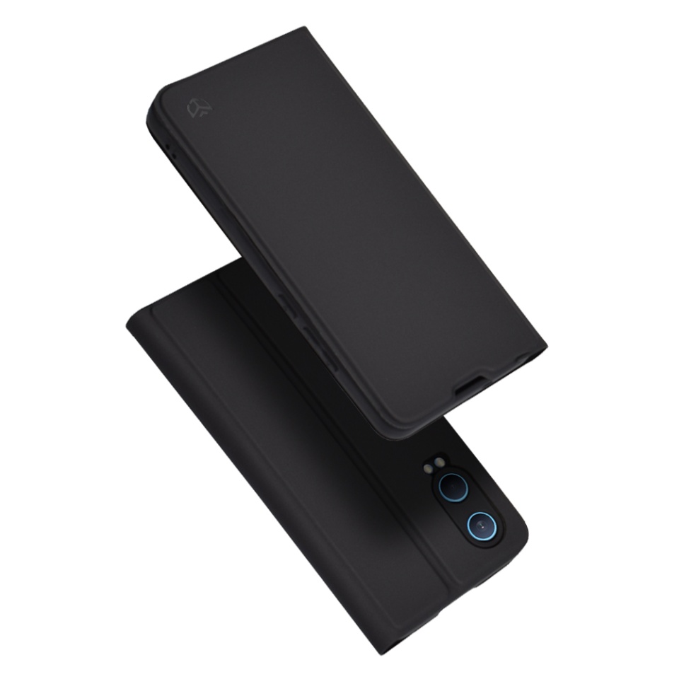 Husa pentru OnePlus Nord CE4 Lite, SKYDDAR INNOVATION, Magskin Book, tip Carte cu Portofel Interior, set cu sticker, Negru