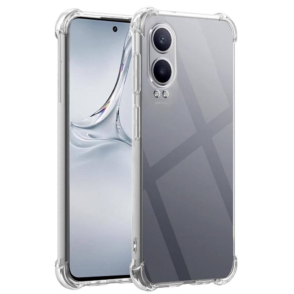 Husa pentru OnePlus Nord CE4 Lite , SKYDDAR INNOVATION, Shockproof Clear din Silicon Slim, Transparenta, set cu sticker