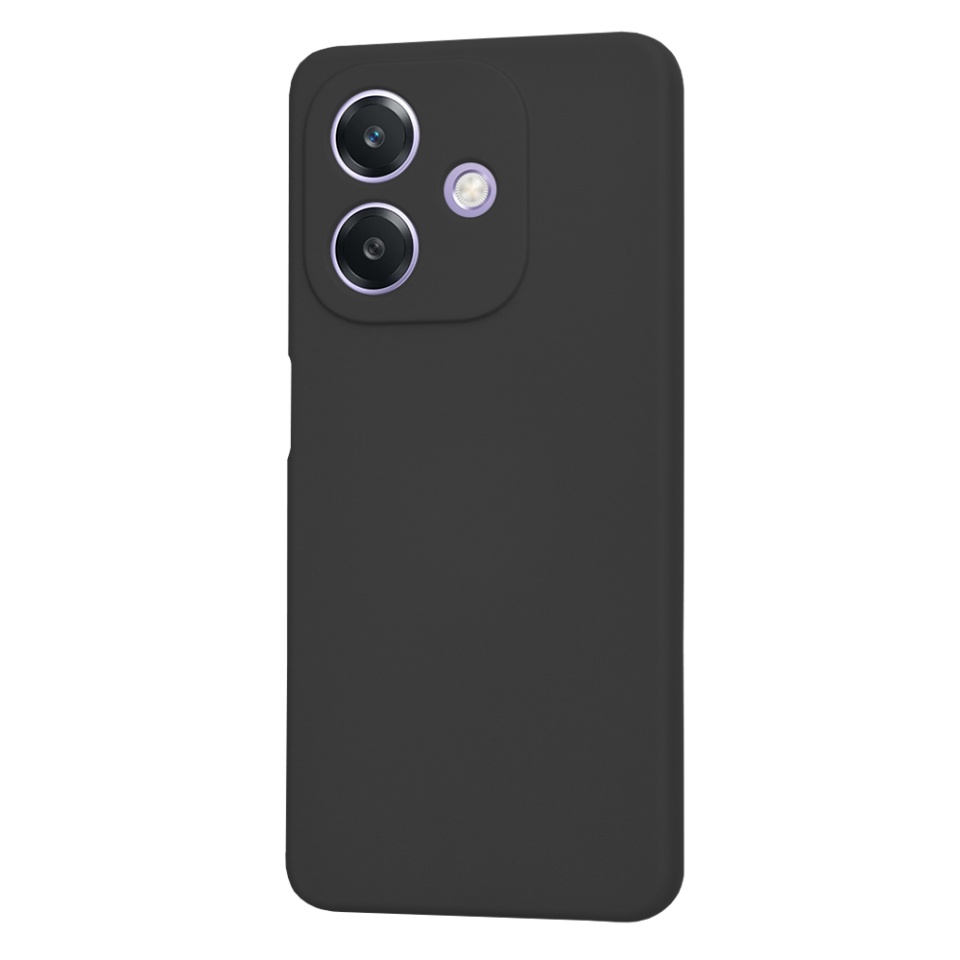 Husa pentru Oppo A40 4G / A60 5G din Silicon Catifelat, Protectie Premium, Skyddar SoftElegance - Negru - 2 | YEO