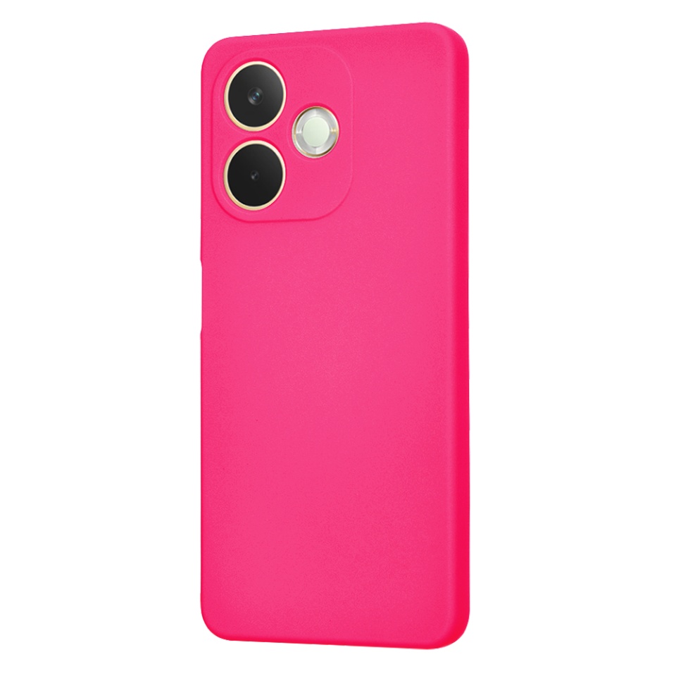 Husa pentru Oppo A5 Pro 5G / A5 Pro 4G, SKYDDAR INNOVATION, din Silicon Catifelat, SoftElegance , Fucsia, set cu sticker - 2 | YEO