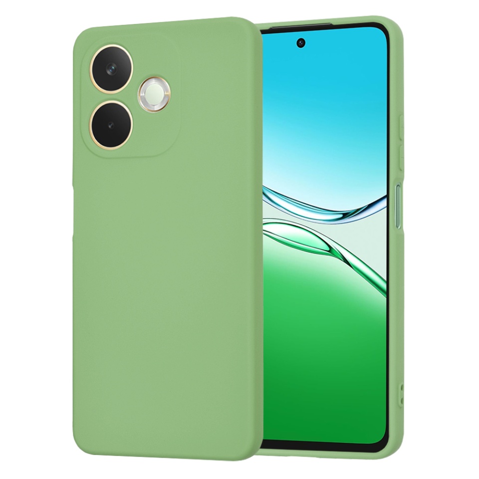 Husa pentru Oppo A5 Pro 5G / A5 Pro 4G, SKYDDAR INNOVATION, din Silicon Catifelat, SoftElegance , Verde deschis, set cu sticker