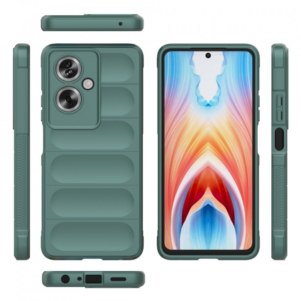 Husa pentru Oppo A79 5G / OnePlus Nord N30 SE eleganta, din silicon mat, SKDR Vogue - Verde - 1 | YEO