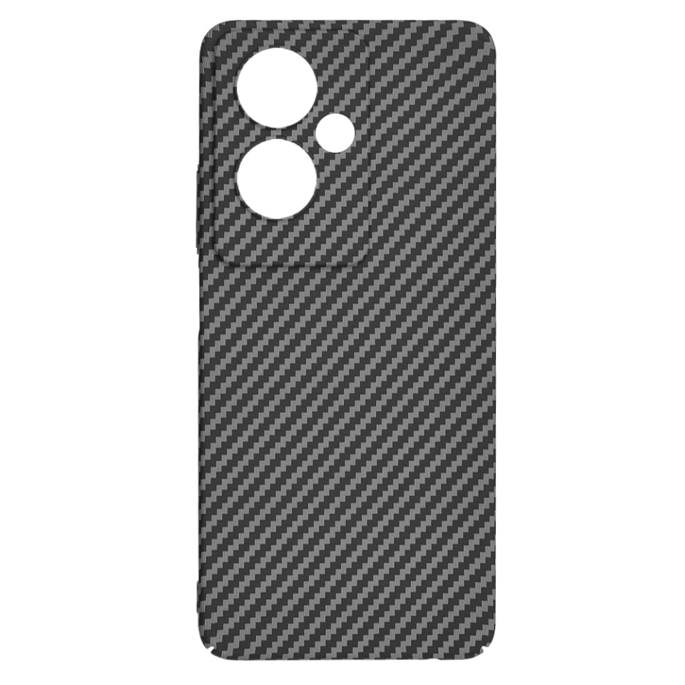 Husa pentru Oppo A79 5G / OnePlus Nord N30 SE, Finisaj Premium cu Textura de Carbon, Design Elegant, SKDR CarbonFlex - Negru - 3 | YEO