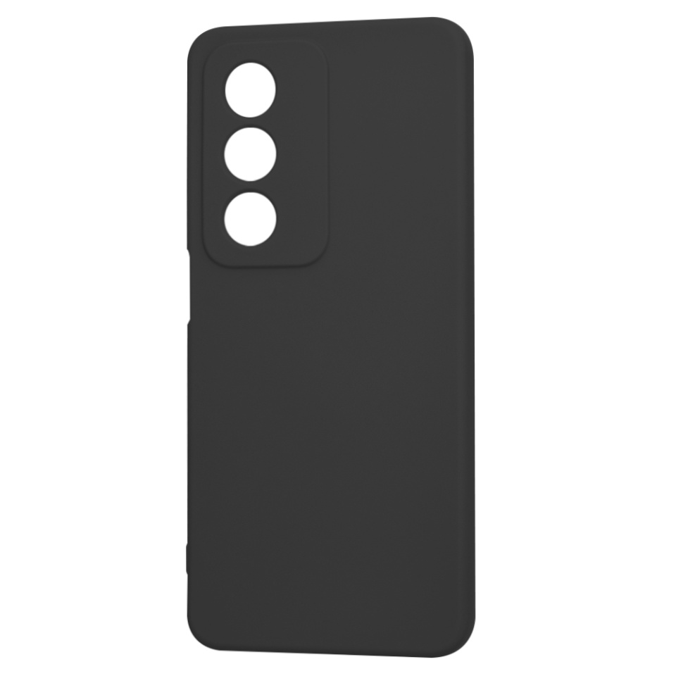 Husa pentru Oppo A80 5G din Silicon Catifelat, Protectie Premium, Skyddar SoftElegance - Negru - 7