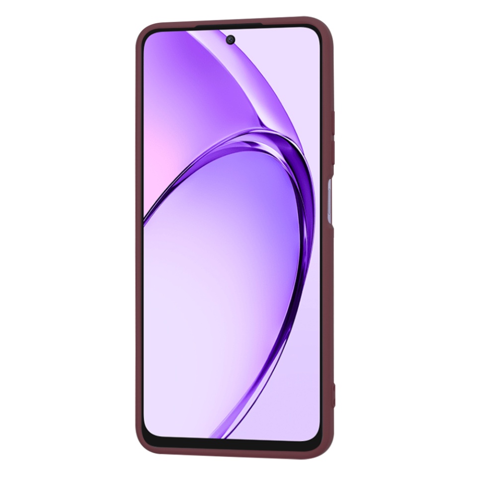 Husa pentru Oppo A80 5G din Silicon Catifelat, Protectie Premium, Skyddar SoftElegance - Bordo - 3 | YEO