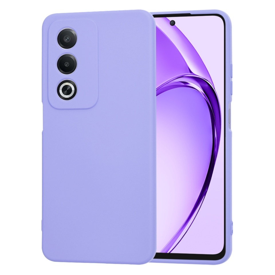 Husa pentru Oppo A80 5G, SKYDDAR INNOVATION, din Silicon Catifelat, SoftElegance, set cu sticker, Violet